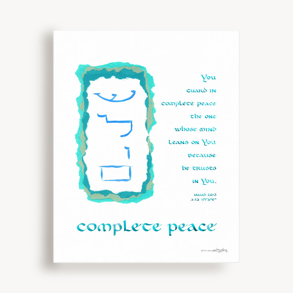 Complete Peace: The Ultimate In Wellness — Isaiah 26:3 (Canvas)