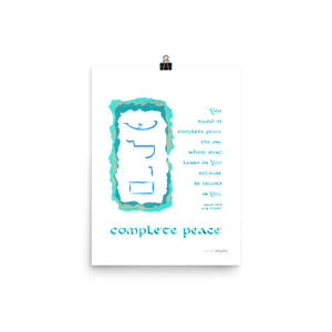 Complete Peace: The Ultimate In Wellness — Isaiah 26:3 (Fine Art Giclée)